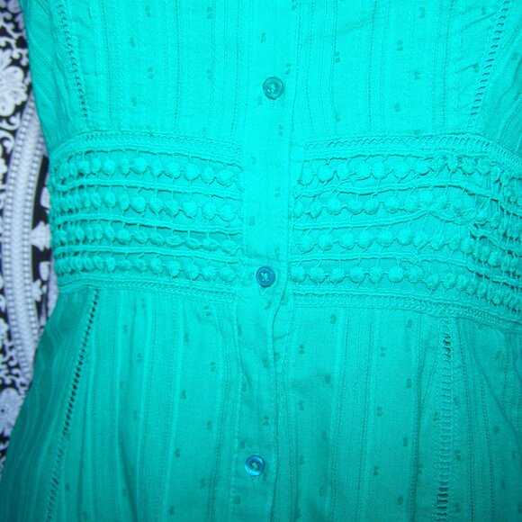 Maeve Anthropologie Sleeveless Button Down Dress Sz 4 - Picture 4 of 13